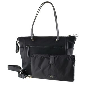 Kate Spade Jae Baby Bag in Black Classic Diaper Bag with Changing Pad